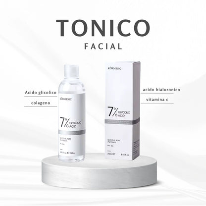 GlowDerm®️ – Tónico Hidratante Antiedad con Ácido Glicólico